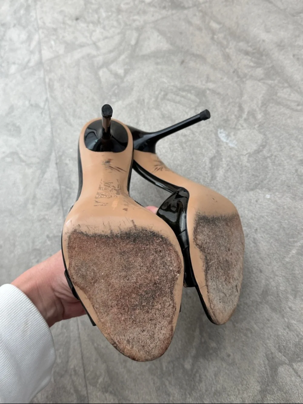 Gucci Black Patent Leather Horsebit Stiletto Mules - Picture 4 of 6